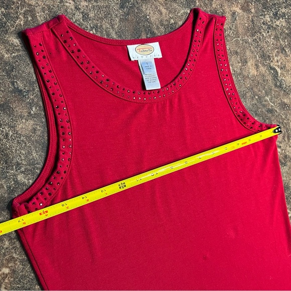 “Talbots” Seasonal Christmas Style Red Tank Shirt - Picture 12 of 15